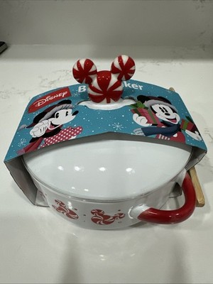 Disney Mickey & Minnie Mouse Holiday Brie Baker - Festive Peppermint - BRAND NEW