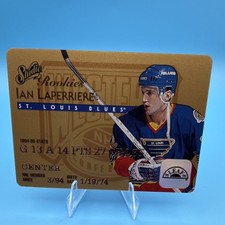 Leaf Studio Rookies 1995-96 Ian Laperriere #10 Autograph Rookie Blues NHL