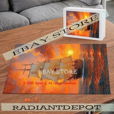 Coastal Ocean nautical sunset 1000pc jigsaw puzzle 19.7X29.5 in