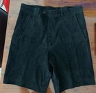Zanella Black Soft Suede Short Dress Pants Class Fit 31 Waist Lined Men SZ Unisx — photo 1