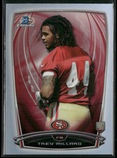 2014 Bowman Chrome Refractor Trey Millard RC #121 San Francisco 49ers