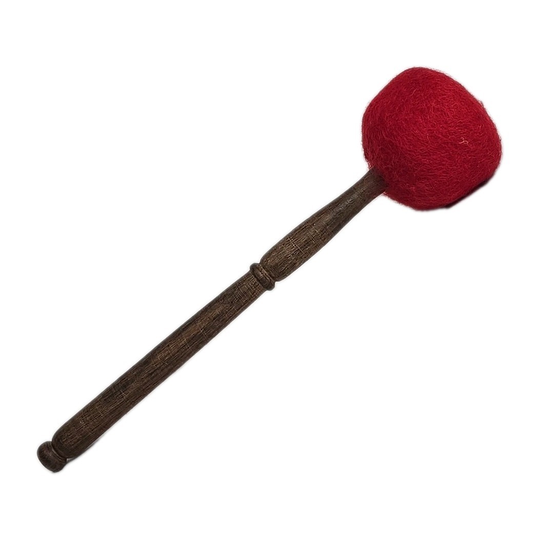 12-Inch Wooden Singing Lehammer Meditation Accessorie Red Teathered