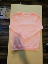 Women's NWOT Medium Sweatshirt, Pink, Polyester, See Pics