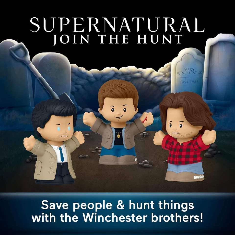 Conjunto Coleccionable Sobrenatural 20 Aniversario - Figuras Dean, Sam y Castiel Foto 4 de 4
