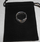 Night Rider Valkyria Sterling Silver 925 Rare MOISSANITE Ring Band (Size 9) — photo 1