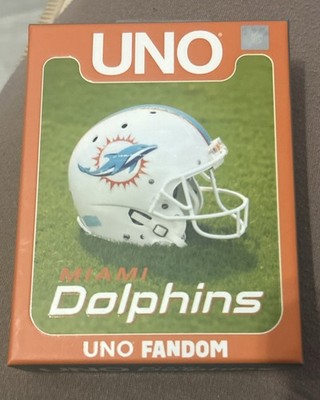 NEW 2024 Uno Fandom NFL Miami Dolphins Card Game Deck