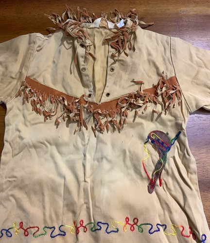 Rare Vintage 1951 J Bar T Los Angeles Kids Western Wear Embroidered Top Shirt - Picture 5 of 14