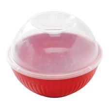 Nordic Ware 14 Cup Plastic Microwave Quick Pop Popcorn Popper, Red, 2 Pieces