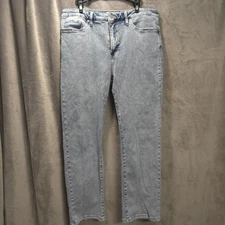 MoCo Boutique Romans 10:9 Light Wash Straight Leg Jeans Size 16W