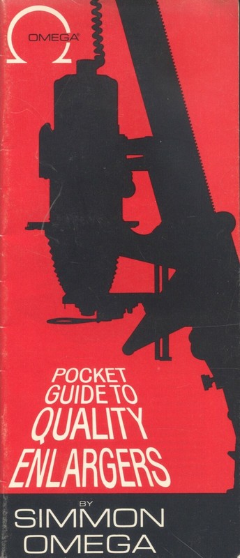 Simmon Omega Pocket Guide to Quality Enlargers 1970's (?) - Vintage