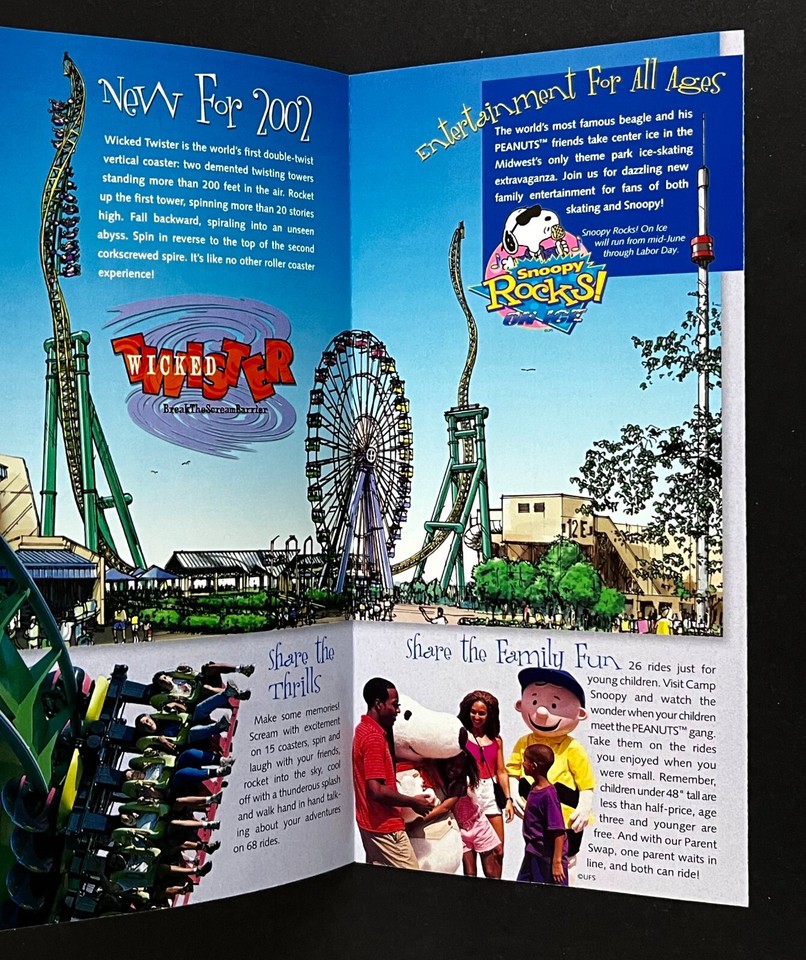 2002 Cedar Point Amusement Park Resort Sandusky Ohio Vintage Travel