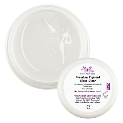 5g Premium Pigment Gloss Clear UV-Gel für die einfache Verarbeitung von Pigment