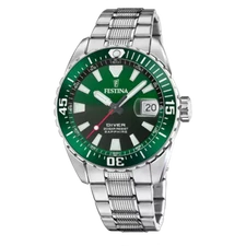 Festina Men's Originals Green Stainless Steel Timepiece F20669/2