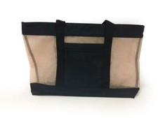 BORSA MARE SPIAGGIA TEMPO LIBERO SHOPPER  IN PLASTICA RETINATA -