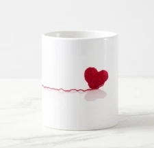 Red Heart Line Coffee mug