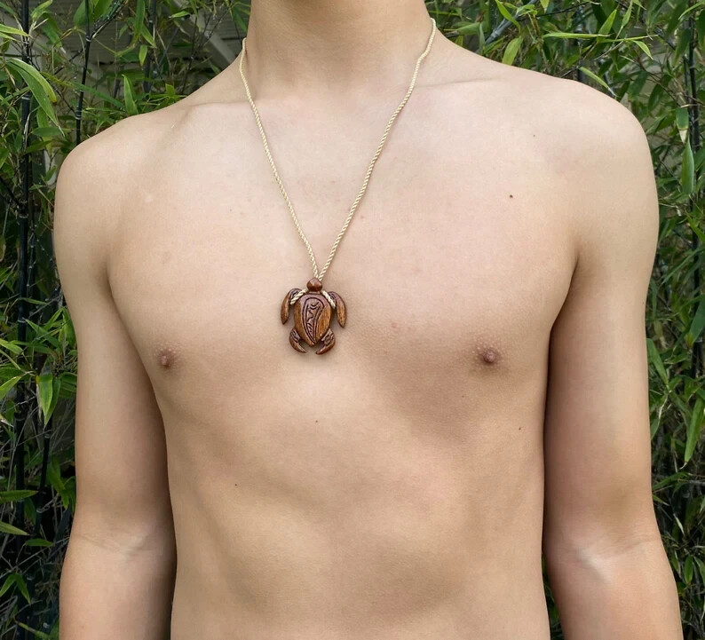 Sterling Silver And Koa Wood Honu ( Turtle ) - Handmade In Hawaii - Foto 4