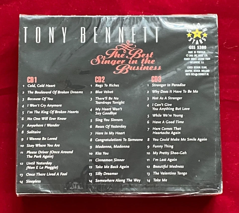 Tony Bennett Best Singer in the Business 2005 Audio 3 X CD Album BOX Set SEALED - Image 2 of 2