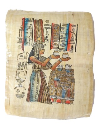 Hand Painted Genuine Papyrus 9 of 11