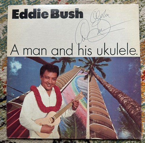 Eddie Bush Original Autograph Album, A Man and His Ukulele, 1960s Waikiki Hilton