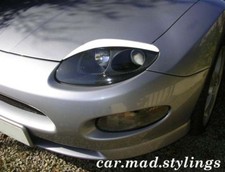 Black Plastic Eyebrows to fit Mitsubishi FTO/Eyelids/Kit/Light/Eye Brows/Styling
