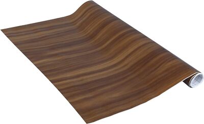 Deko Möbelfolie Tapete Nussbaum Holzoptik selbstklebend 90 cm x 2,1 m