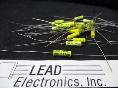 QTY 5 CDE .015UF 100-VOLT AXIAL POLY FILM 10% CAPACITOR WMF1S15K