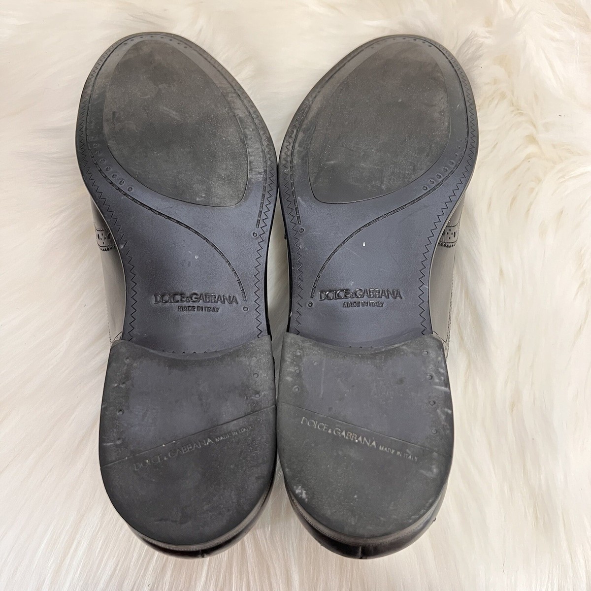 Dolce Gabbana 5756 Made in Italy Size 9 Black shoes Lace Up Wingtip Dolce & Gabbana Black Patent Lace Ups Size 36 EU main image 3