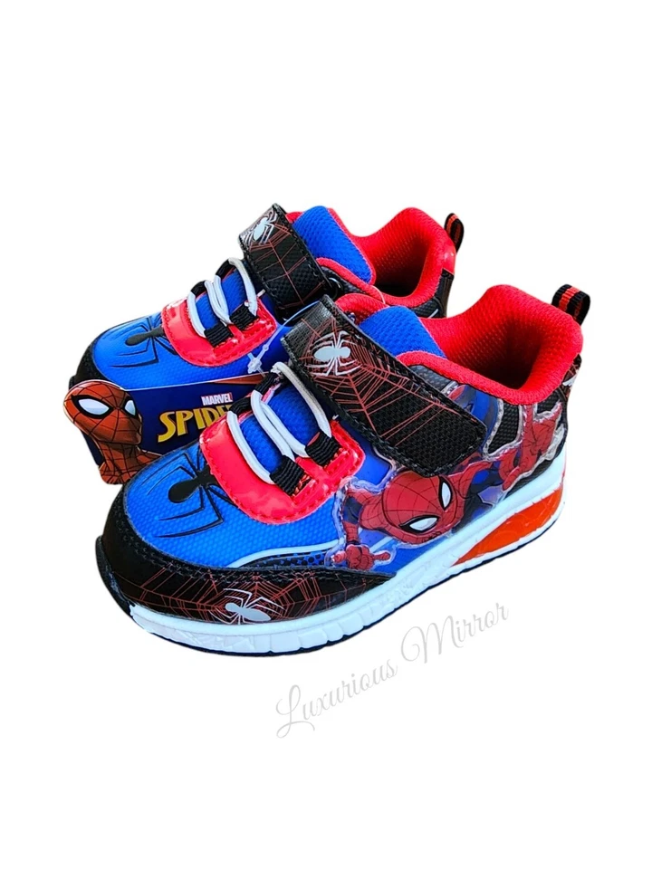 Zapatillas deportivas Spiderman niños pequeños-niños pequeños Spiderman iluminadas sin corbata talla 7 Foto 3 de 4