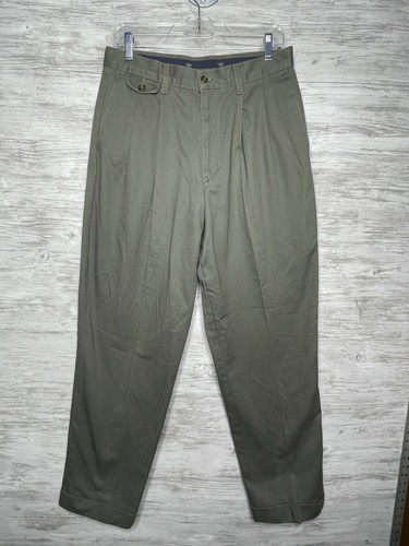 Dockers Pants Mens 32x32 Green Tapered 