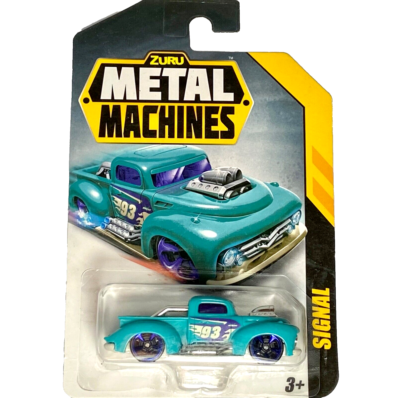 Metal Machines Signal Hot Rod Street Truck 1:64 Model Blue Wheels Zuru NIP 2021
