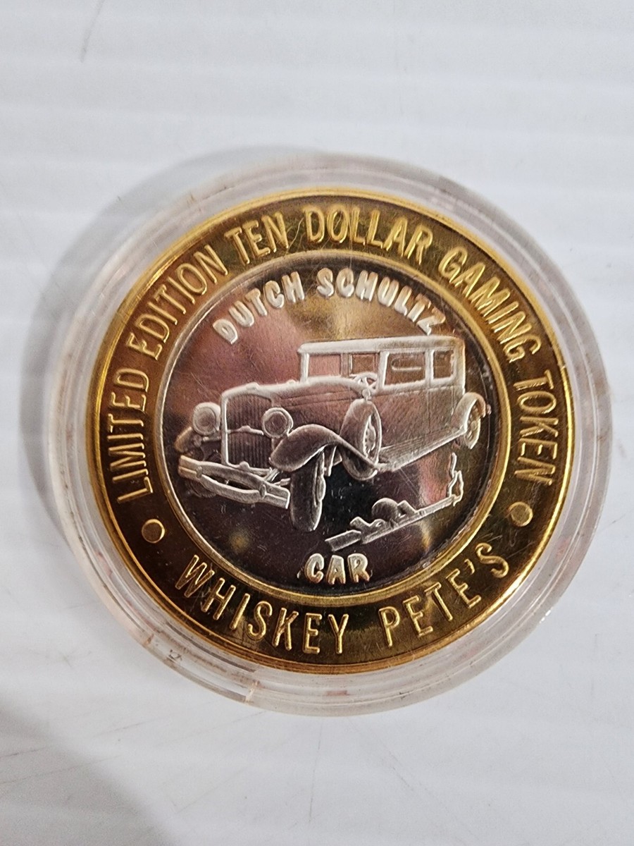 Vintage Limited Edition $10 .999 Silver Dutch Schultz Car Whiskey
