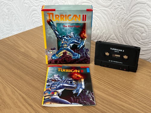 Turrican 2 / II Commodore 64 Cassette - Boxed & Working -👽👾Retro Gift Idea👾👽 - Afbeelding 10 van 24