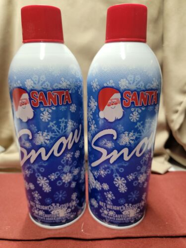 2 Pack - Santa Snow Flocking Spray 9 oz Can Windows/Trees- Free Shipping To PR