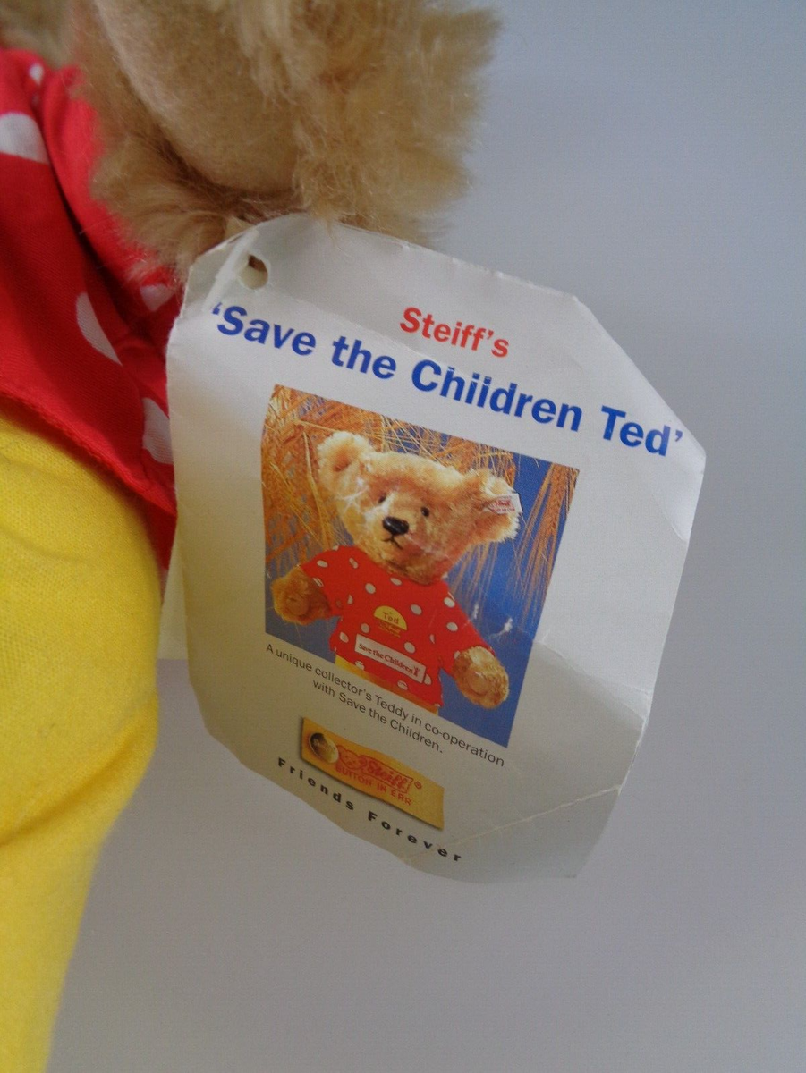 シュタイフ　save the children ぬいぐるみ　美品 シュタイフ 1996年 テディベア 限定品 save the Children - メルカリ
