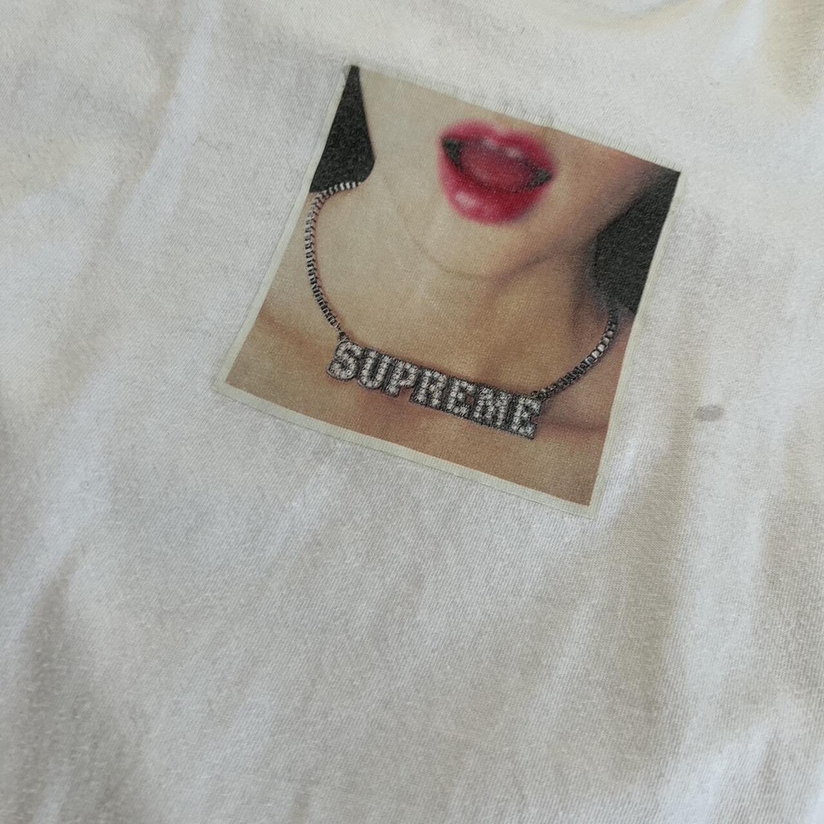 SS18 SUPREME NECKLACE TEE WHITE S-XL 送料無料 supreme necklace tee ss18 white men's size xl s/s graphic