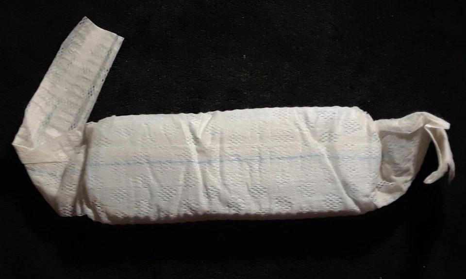 ¡Maxi almohadilla sanitaria Modess FLUSHABLE con pestañas con cinturón años 60! ARTÍCULO MUY RARO! Foto 4 de 4