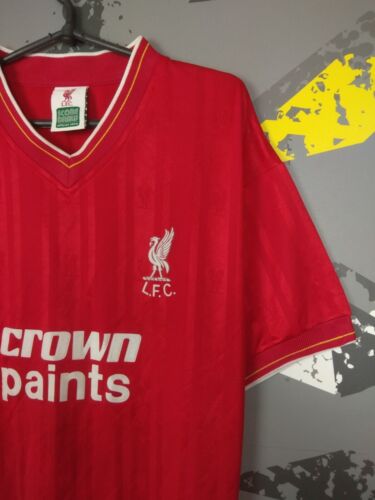 Liverpool Retro Replicas football shirt 1985 - 1987 Score Draw Mens Size L ig93 - Picture 3 of 8