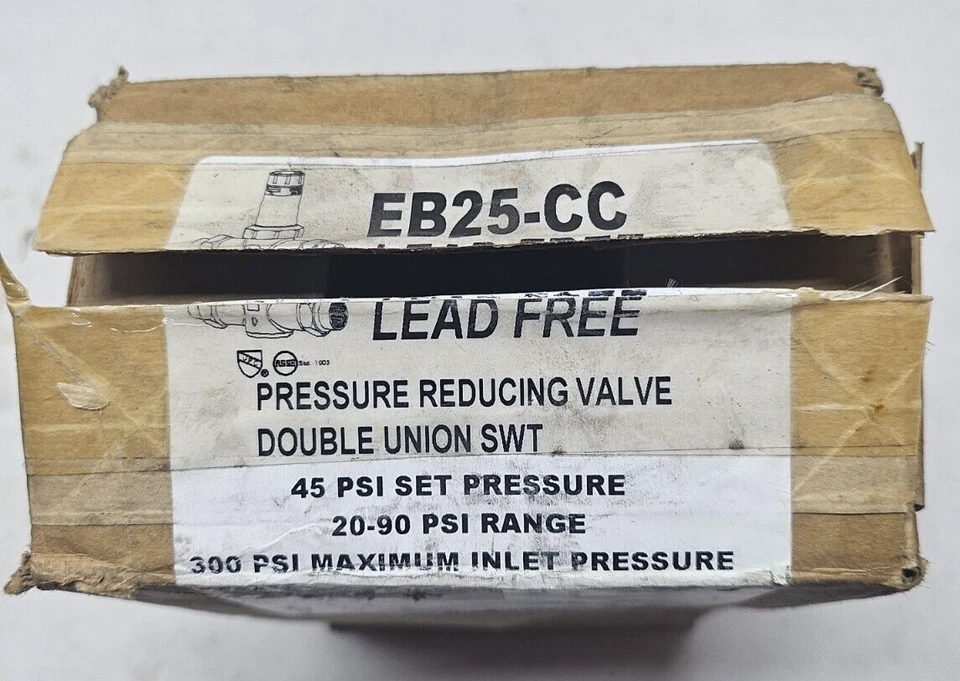 Cash Acme EB45-CC 1-1/4" Pressure Reducing Valve Double Union SWT 23143-0045 - Image 2 of 4