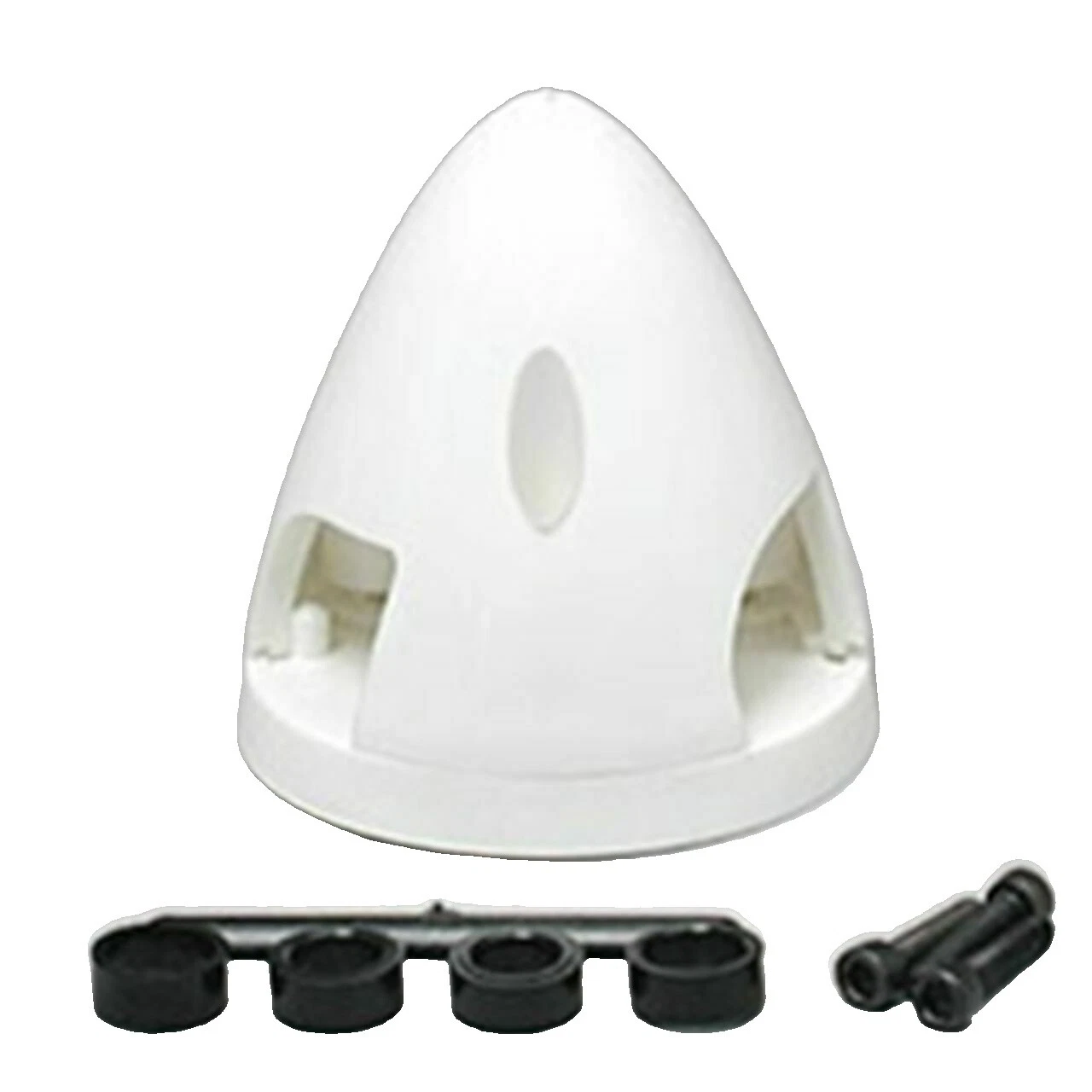 White Hobby RC avión cuerpo Spinners para Blade