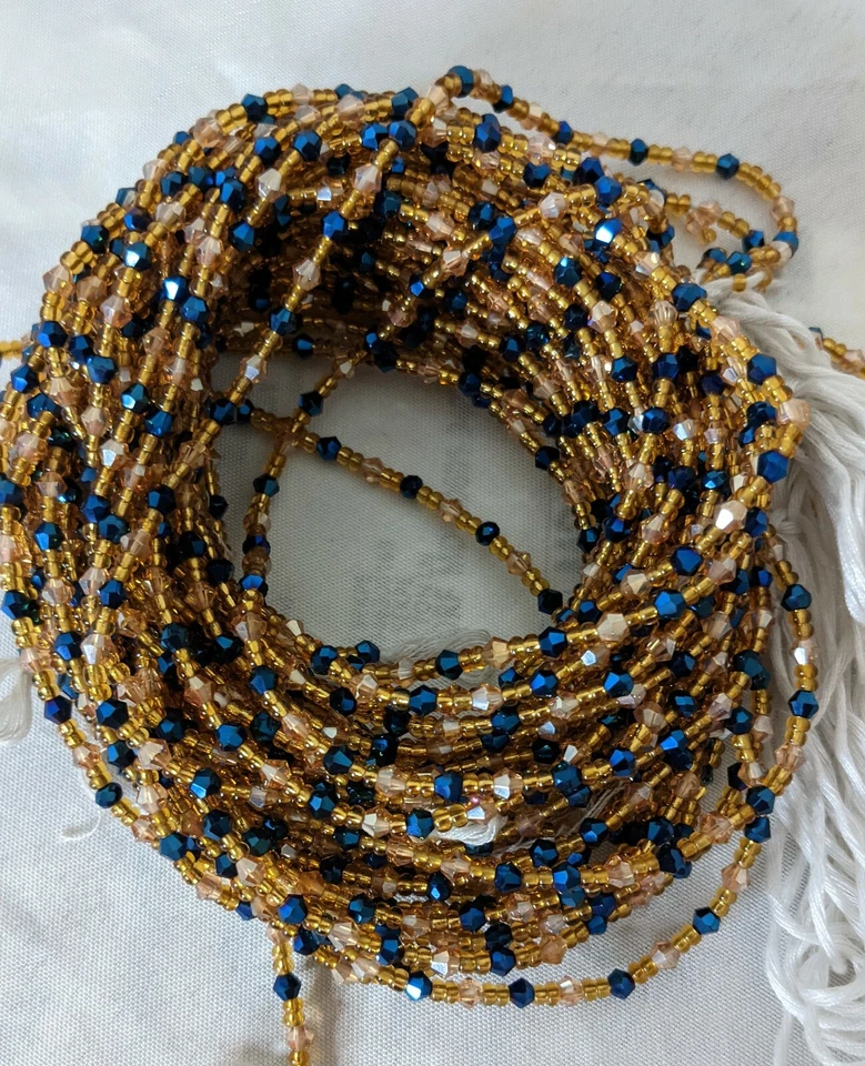 Хрустальный галстук на африканской талии бисер талии живота цепочка / читать описание - Изображение 3 из 4