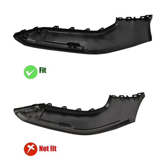 Front Left Side Filler Panel Bumper Molding W/O Hole For 2019-22 Dodge Ram 1500 - Picture 3 of 10