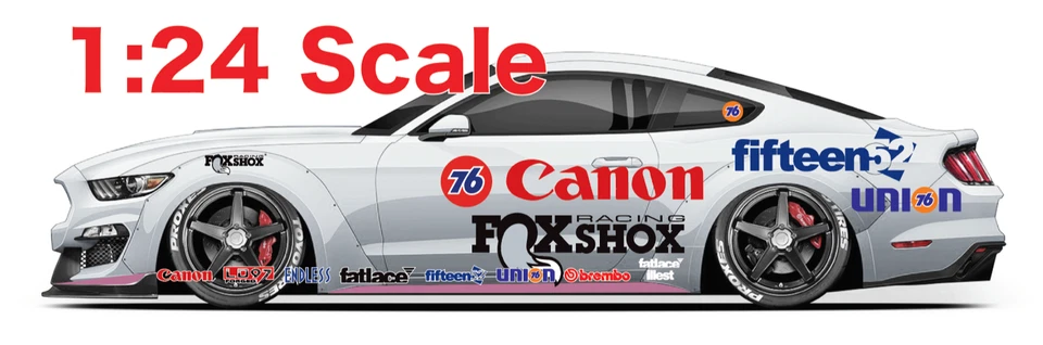 1x Logo Racing  Water Slide Decal White Toner  1/24 - 1/28 RC Model Dicast # 421 - Image 3 of 4