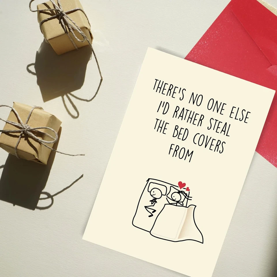 Divertida Tarjeta de Aniversario con Sobre - Divertida Tarjeta de Felicitación para Parejas Foto 4 de 4