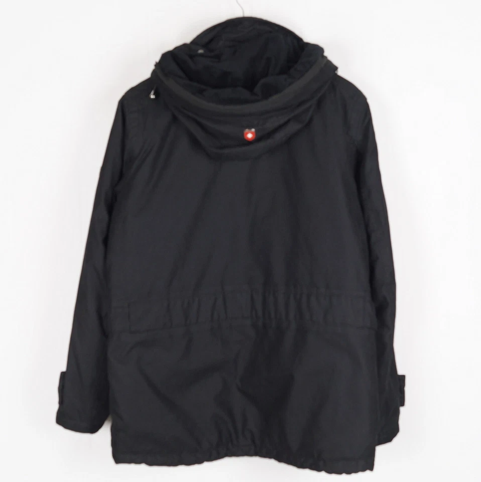 WELLENSTEYN FEUERLAND Men's Jacket Size M Black Hooded Full Zip Insulated s13105 - Image 2 of 4