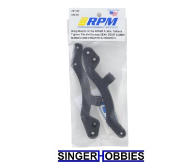 RPM RPM81642 ARRMA Kraton/Typhon 6S Rear Wing Mounts NEW IN PACKAGE HH