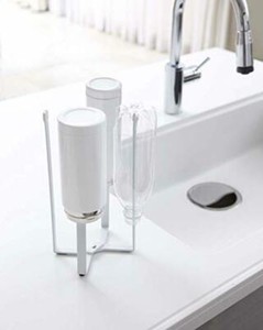 holder stand plastic bag kitchen eco multi yamazaki tower