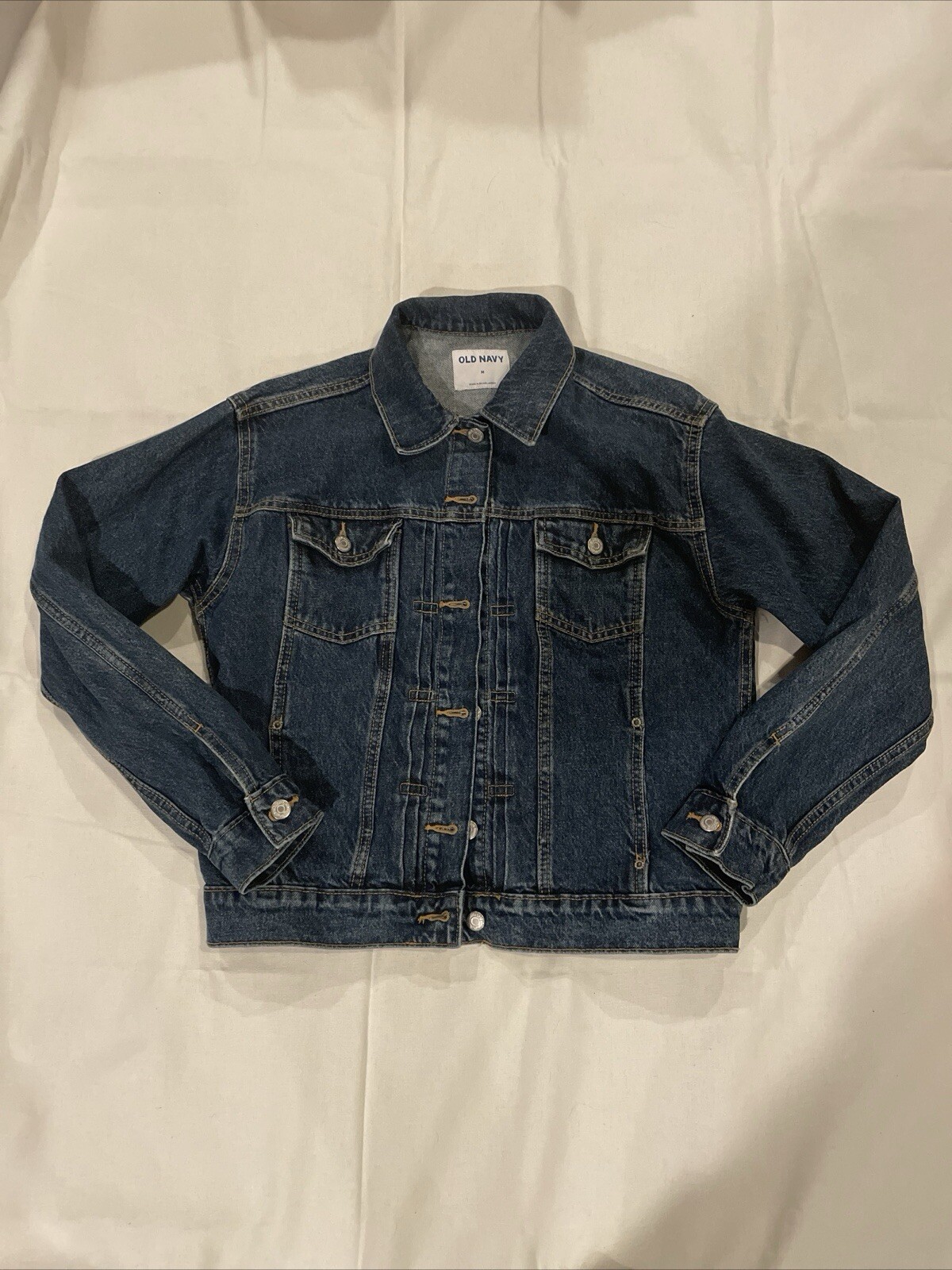 Old Navy Denim Jacket Relaxed Classic Dark Wash Women's Medium M