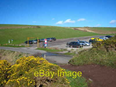 Photo 6x4 Car Park at Sharrow Cliff Freathy A track from here gives acces c2011
