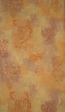 Orange, Rust, Lavender, Yellow, & Dark Pink Wallpaper by Wallquest  WL83602
