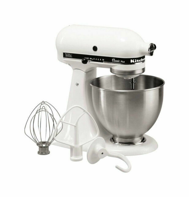 KitchenAid Classic Series 4.5 Quart Tilt-head Stand Mixer - White for sale  online